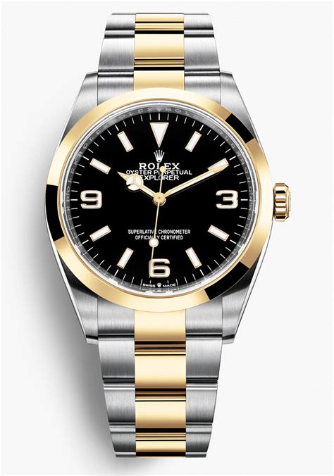 rolex explorer oro e acciaio